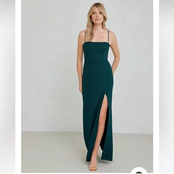 Park & Fifth Jupiter dress in M Hunter Green - Picture 1 of 1